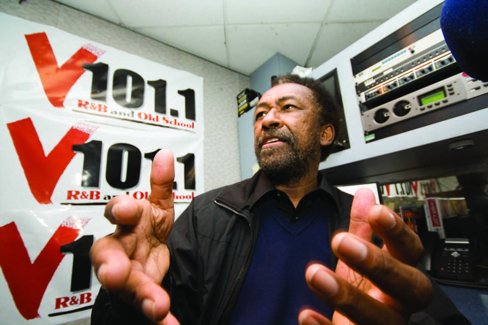 Wilbur Johnson, a journalism professor at American River College, also D.J.s at a local R&B and old-school radio station V101.1 with the D.J. name of Don Sainte-Johnn. (Photo by Bryce Fraser)