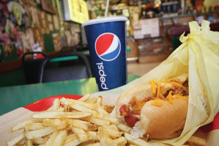 Wiener Works offers a variety of specialty hot dogs, ranging from the basic hot dog to a chili cheese dog, above, and everything in between. (Photo by Stephanie Lee)