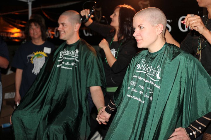 Baldricks shaves for a cure