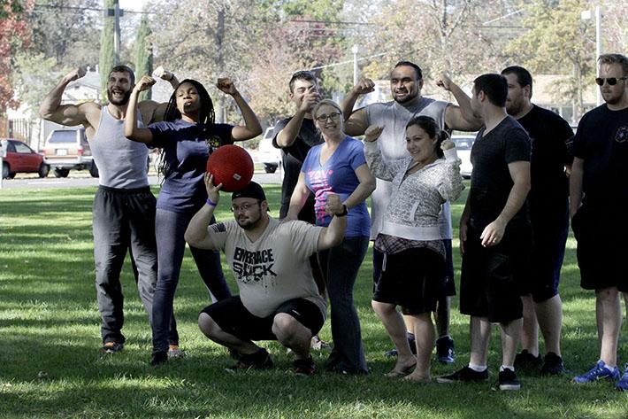 ARC+vets+assemble+for+kickball+game