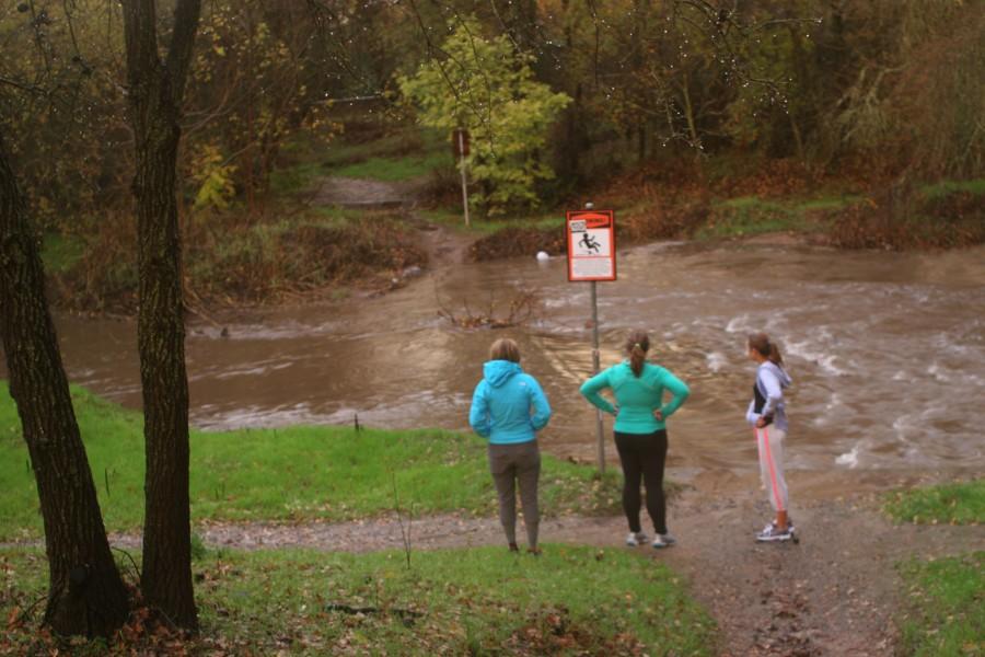 Students face challenges from heavy rainfall