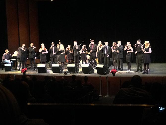 Vocal jazz warms up ARC at winter concert