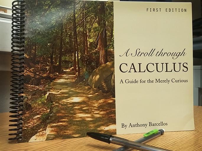 Professor Anthony Barcellos’s book “A Stroll Through Calculus”. It is an attempt to explain the basic concepts of calculus to the average person