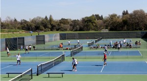 ARC's men's tennis team hosted a match against Foothill College on Saturday, March 7.