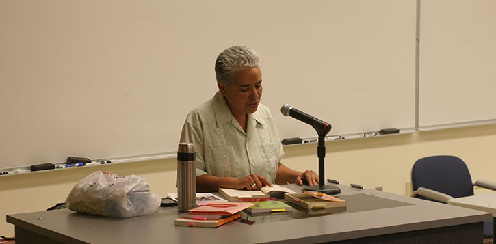 English professors recite their poetry at their annual Word Soup reading