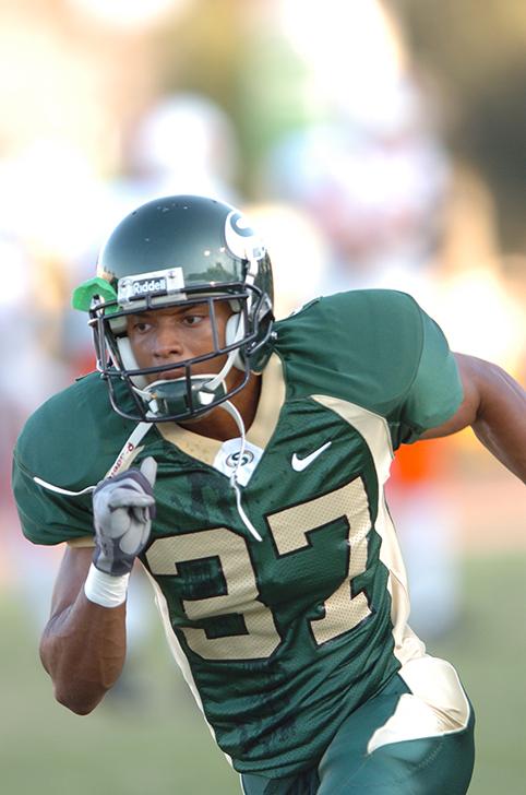 Carlos Francies, a sheriffs deputy with the Contra Costa Sheriffs Department, drowned in Lake Tahoe Aug. 13 while attempting to save a friend who he thought was drowning. Francies played football for American River College, participated in track and field and went on to play football for Sacramento State. (Photo courtesy of Sacramento State Athletics) 