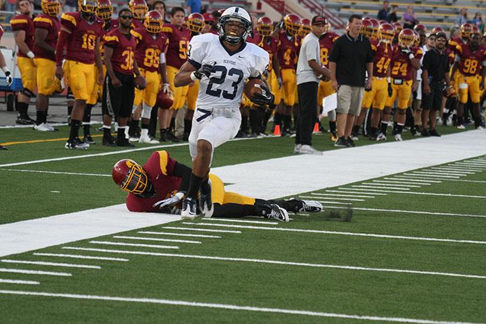 Former American River College running back Devontae Booker is considered a dark horse candidate for the 2015 Heisman award after rushing for more than 1,500 yards in the 2014 season for the University of Utah. (file art)