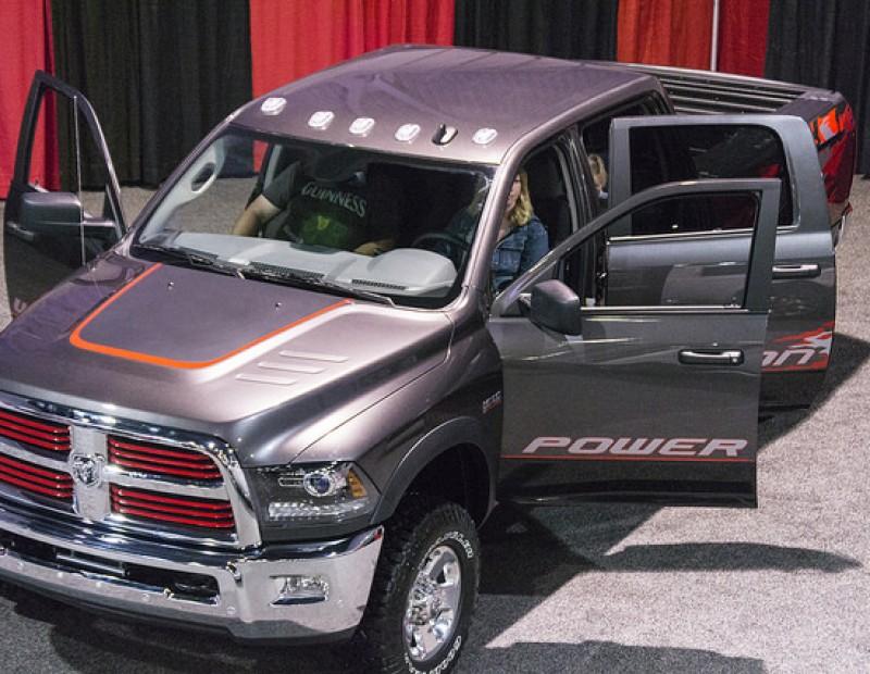 Sacramento International Auto Show displays a Dodge Pickup for sale during the show Oct.16-18 at Cal Expo. (Photo by Joe Padilla)