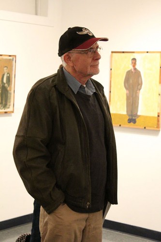 Influential local artist and retired Sacramento State professor Jack Ogden attends the Kaneko Gallery reception featuring his artwork on Thursday, which is on display at American River College in from Jan. 14 through Feb. 10. (Photo by Timon Barkley)