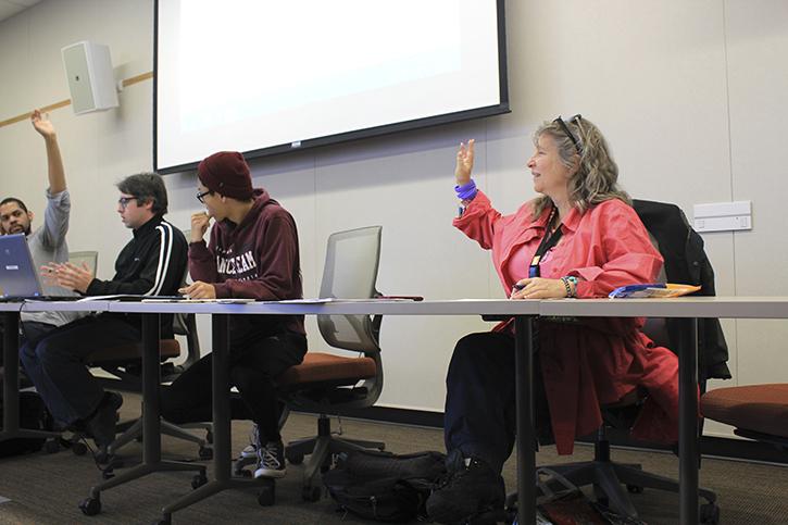 Campus safety was a major topic at Tuesdays CAEB meeting. (Photo by Robert Hansen)
