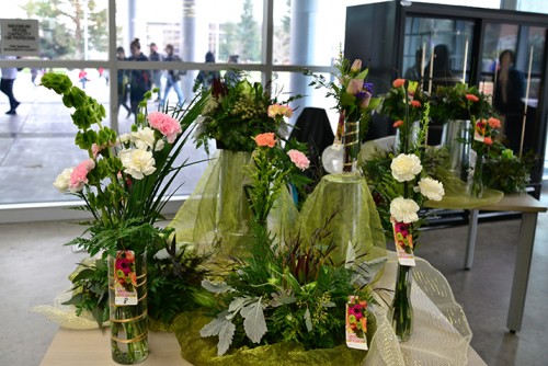 Floral display at Floral sale at the American River College student sale on Feb. 4, 2016. (Photo by Joe Padilla) 