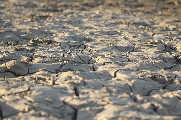 The bottom of Folsom Lake, pictured here in January 2014, was drastically low after four years of drought. The 2016 El Nino has helped Folsom Lake begin recovering, along with other lakes and waterways in California. (File Photo)