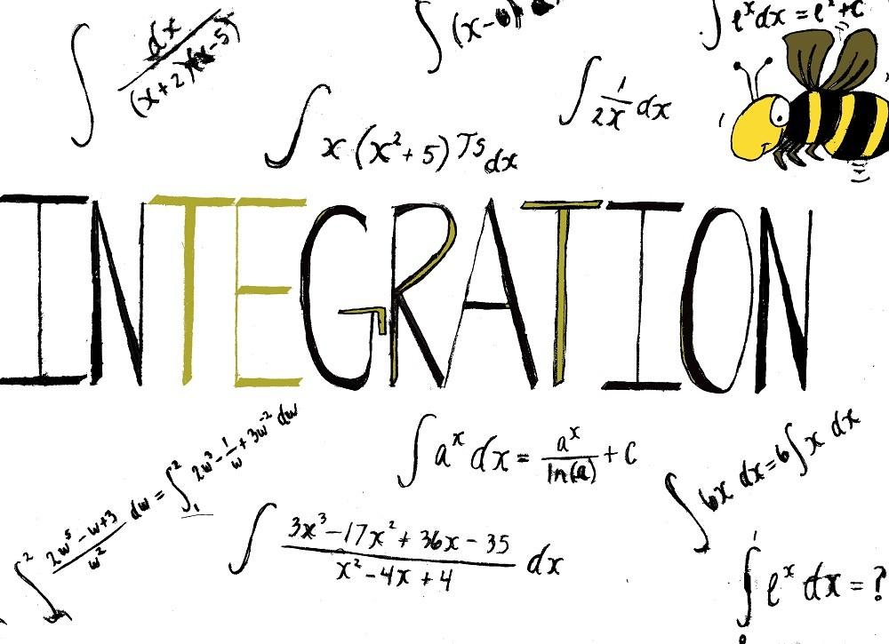 The+fifth+annual+integration+bee+will+be+held+April+22+in+Raef+Hall.+%28Illustration+by+Sharriyonna+Platt+and+Allante+Morris%29