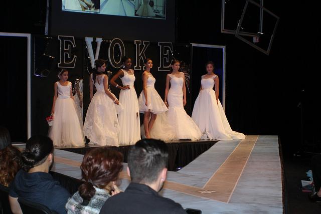 Student designer Tetiana Gomeniuk bridal collection on May 6, 2016 at American river college in Sacramento, CA.
(Photo by Allante Morris)