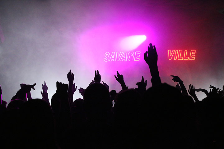 Fans sing along with Hopsin at Ace of Spades in Sacramento, California on Oct. 8. (Photo by Cheyenne Drury)