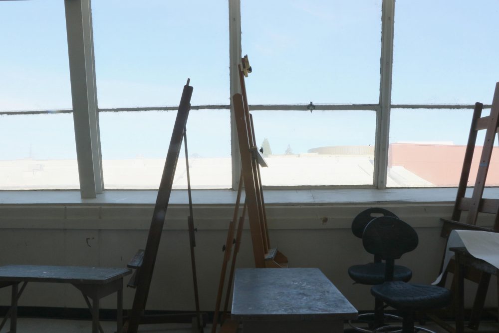 The art loft at American River College is now available to students that are members of the Art Club. 
(Photo by Lidiya Grib)