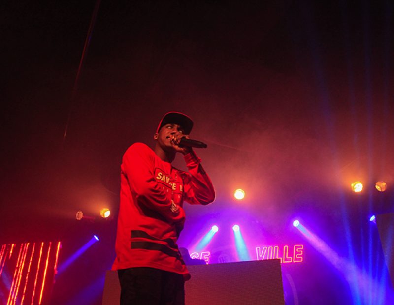 Hopsin performs at the Ace of Spades in Sacramento, California as part of the “SavageVille” tour on Oct. 8 (Photo by Luis Gael Jimenez)