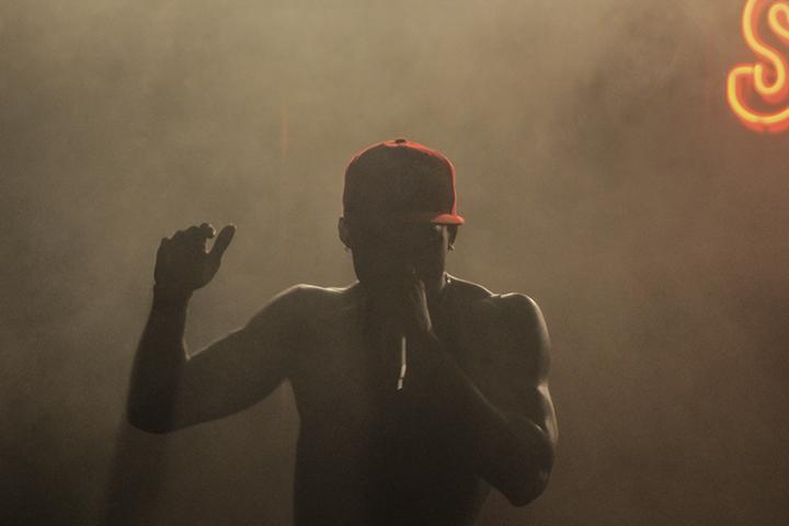 Rapper Hopsin during a performance as part of his "SavageVille" tour in Sacramento, California on Oct. 8 (Photo by Luis Gael Jimenez)