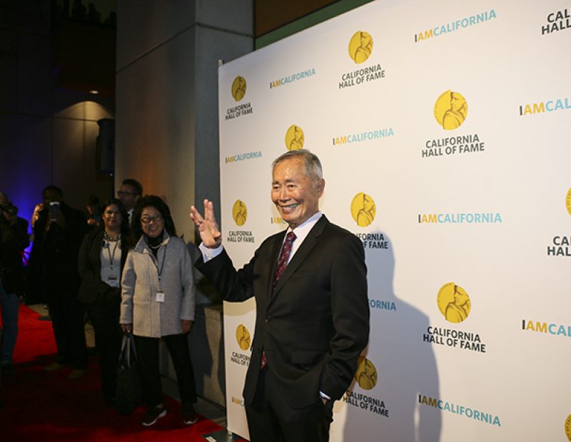 Actor and lgbt activitst George Takei was inducted into the California Hall of Fame on the night of Nov. 30, 2016. Takei played Lieutenant Sulu in the “Star Trek” television series. (Photo by Luis Gael Jimenez)