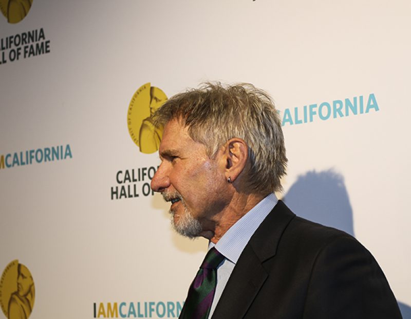Actor Harrison Ford was inducted into the California Hall of Fame on the night of Nov. 30, 2016. Ford has starred in movies like “Indiana Jones”, “Star Wars”, “Blade Runner” and “Working Girl”. (Photo by Luis Gael Jimenez)