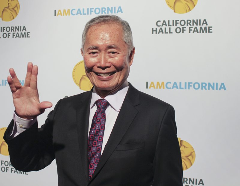 Actor George Takei on the red carpet at the 10th annual California Hall of Fame induction ceremony in Sacramento, Calif. on Nov. 30, 2016. Takei, best known for his work on “Star Trek,” was inducted into the 10th class of the California Hall of Fame. (Photo by Hannah Darden)