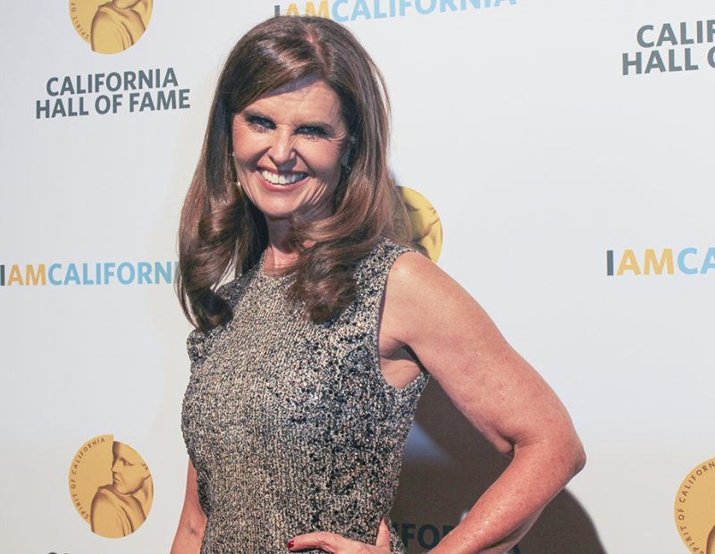 Journalist and former first lady of California Maria Shriver on the red carpet at the 10th annual California Hall of Fame induction ceremony. Shriver was inducted into the 10th class of notable Californians. (Photo by Hannah Darden)