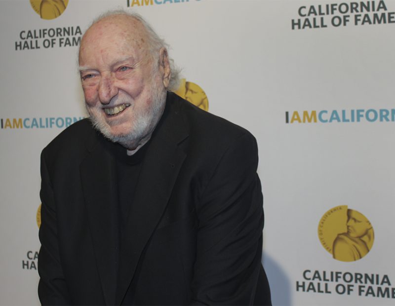 Tower Records founder Russ Solomon on the red carpet at the 10th annual California Hall of Fame induction ceremony. Solomon was inducted into the 10th class of the California Hall of Fame. (Photo by Hannah Darden)