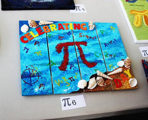 Pi Day art at ARCs Pi Day event on March 14, 2017. (Photo by John Ennis)