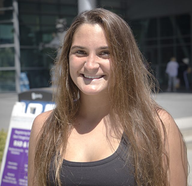 “I park in the garage. It’s pretty crazy right now. This is my fifth semester [at ARC], and the parking is definitely worse than it has been.” -Rya Minow | Kinesiology (Photo by Luis Gael Jimenez)