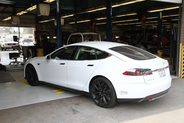 ARC Automotive Departments Tesla Model S. (Photo by John Ennis)