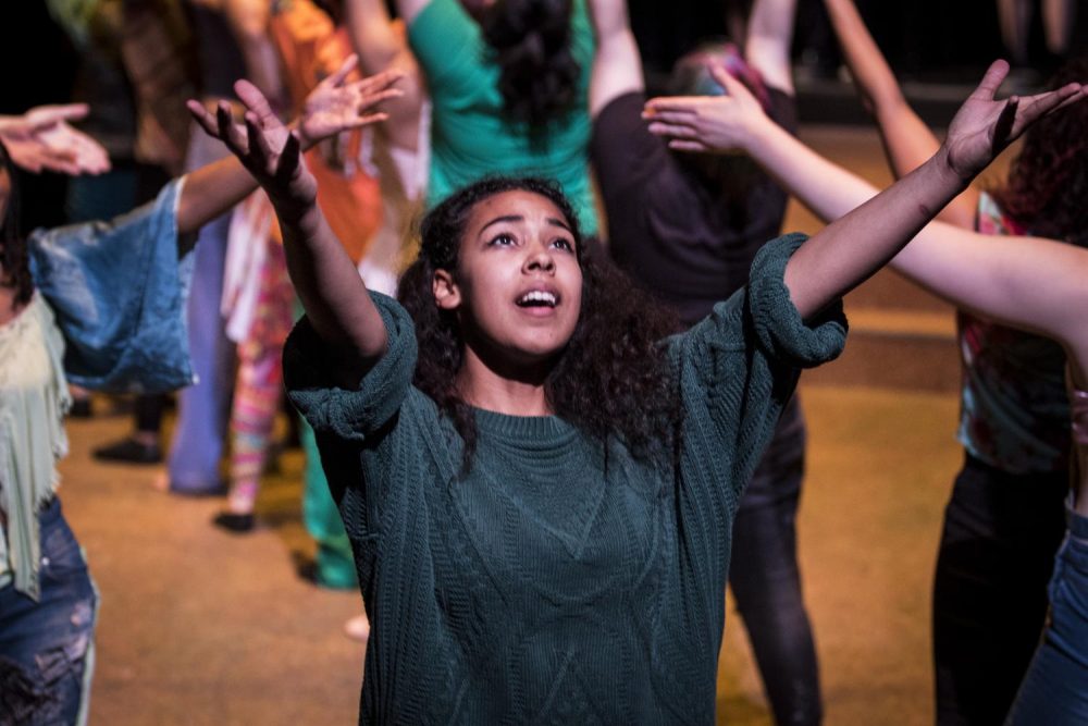 Alexandria Wilson performs in the American River Colleges production of Gumbo on Jan.31 at American River College in Sacramento, California. (photo by Ashley Hayes-Stone)