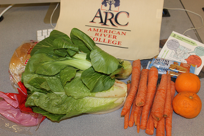 American River College’s food pantry opened up on Feb. 21. (Photo by Tracy Holmes)