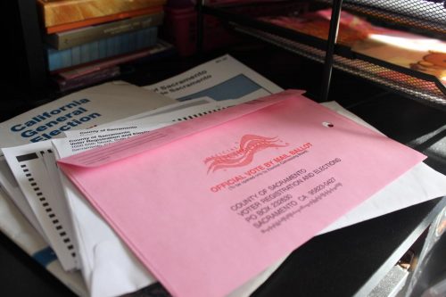 Registered voters can mail in their ballots by Oct. 30 or vote in person on Nov. 6, 2018. (Photo by Hannah Yates)