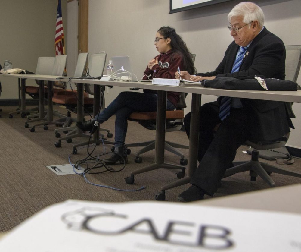 Student Senate President, Rebeca Rico-Chavez facilitates both the Club and Events Board and Associate Student Body due to a lack of representation in CAEB. (Photo by Ashley Hayes-Stone)