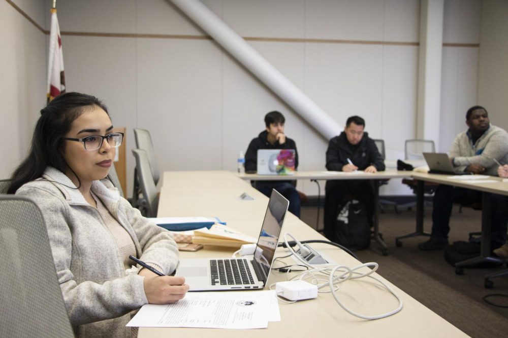 Associated Student Body discusses future proposals to change transgender affirmed names on roll sheets on Feb. 8, 2019. (Photo by Ashley Hayes-Stone)