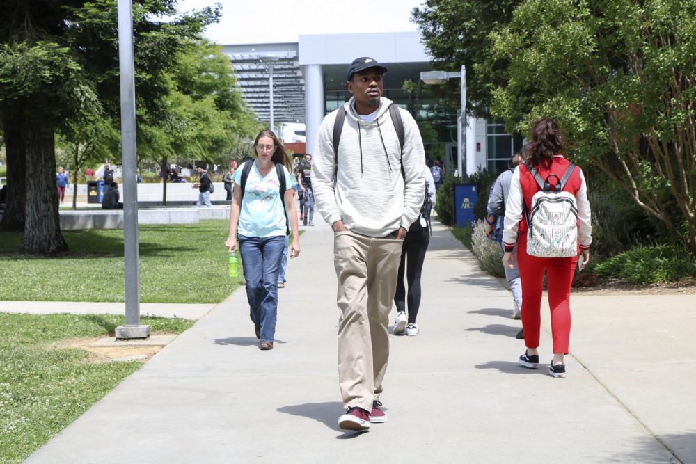 Staff writer Anthony Barnes returns to American River College after a six year break filled with many hardships which led him back on track to obtain a college degree. (Photo illustration by Ashley Hayes-Stone)
