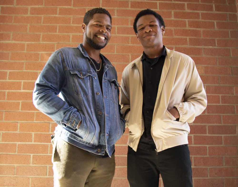 Kelvin Burt (left) and Joshua Harris (right) are two of the first students who started Brothers Breaking Barriers, which aims to create a space that supports men of
color on the American River Campus. (Photo by Thomas Cathey)