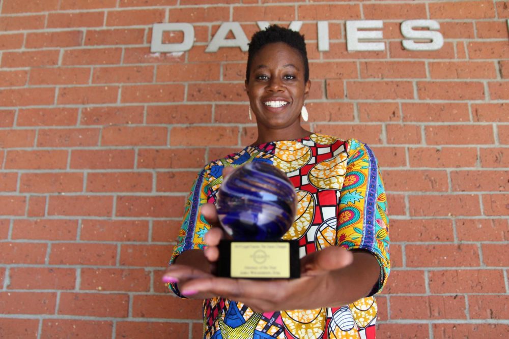 American River College professor Asha Wilkerson received the Attorney of the Year award for her work facilitating free expungement clinics at ARC. (Photo by Ariel Caspar)