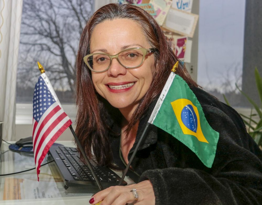 Andrea Garvey , American River College psychology professor and department chair , came from Brazil 26 years ago. Pictured here on Feb. 11 , 2020 , she was able to overcome the language barriers and succeed in her professional career and personal life. (Photo by Emily Mello) 
