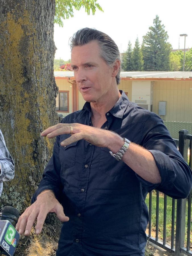 Governor Gavin Newsom plans to gradually reopen the state of California, which is a gradual way for the state to open up in attempts of the COVID-19 outbreak under control according to Newsom. (Photo by Emily Mello) 
