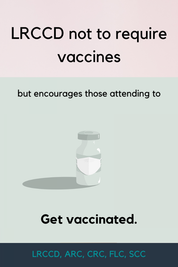 Although it’s not a requirement, the Los Rios Community College District encourages those attending school to get vaccinated. (Canva illustration by Gwen Mahler)
