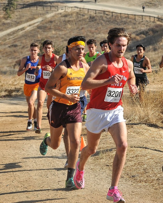 The American River College Mens Cross Country team, pictured here competing in the California Community College Athletic Association Cross Country Championship on Nov. 8, 2019, is looking to run straight to the top and take home every championship this season in the fall semester of 2021. (Photo courtesy of Rick Anderson)