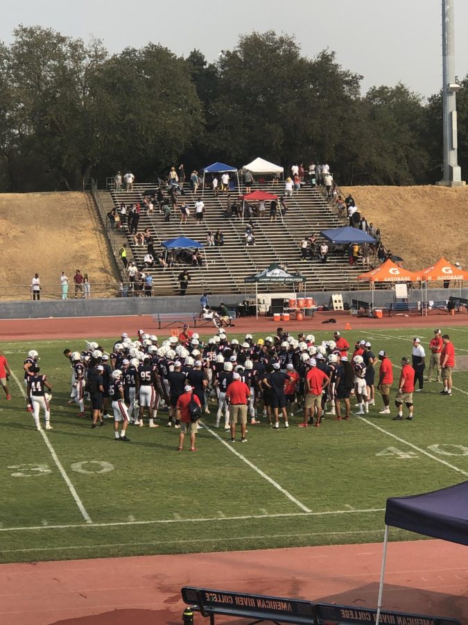 Fans will not be allowed at indoor American River College sporting events, but are able to attend outdoor events in the fall semester of 2021. Some events will be live-streamed, so fans won’t miss out.  (Photo by Cynsere Kelly) 