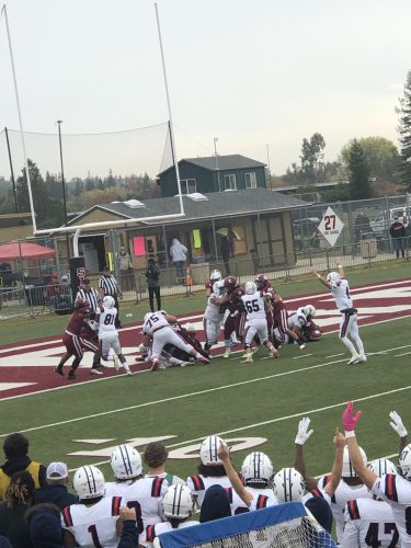 The American River College football team is 5-4 after its recent 42-34 overtime loss to Sierra College on Nov. 6, 2021. (Photo by Cynsere Kelly)
