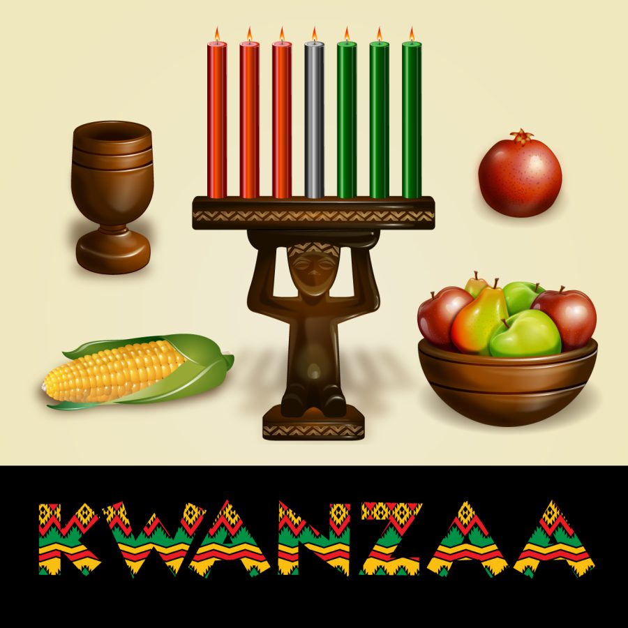 Kwanzaa+brings+family+and+friends+together+through+the+lighting+of+one+of+seven+candles+everyday+while+celebrating+with+food%2C+activities+and+learning+about+culture.+%28Photo+via+Freepik%29