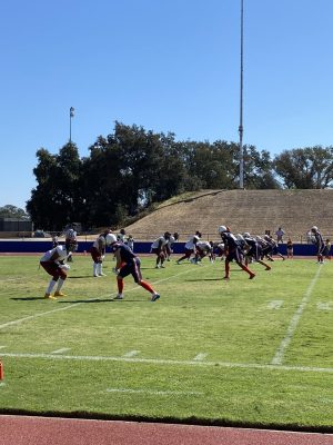 American River College’s football team won the first game of the season 13-15 against Sacramento City College on Sept. 3 at ARC. (Photo by Carla Montaruli)