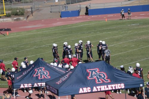 American River College’s football team loses 24-14 against San Mateo Junior College on Sept. 24 at ARC. (Photo by Carla Montaruli)