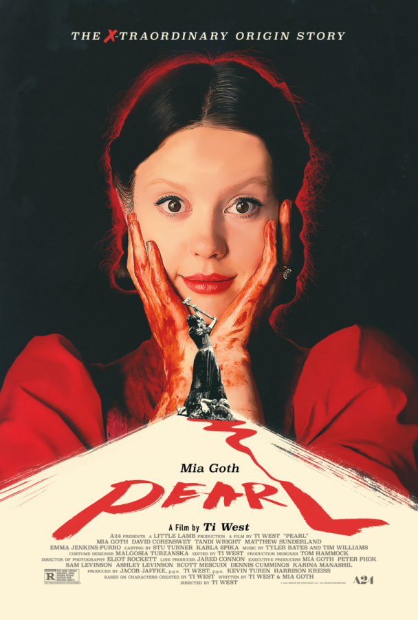Lead Mia Goth returns with the villainous backstory of Pearl, the original killer in “X.” (Photo courtesy of A24 Studio)
