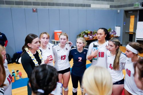 Coach Carson Lowden helps women strive for success with the volleyball program