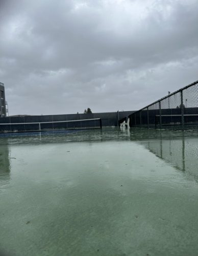 The rainy conditions are affecting American River College spring sports such as baseball, softball and tennis. Teams are forced to reschedule games and find other ways to practice and stay in shape. (Photo by Kaitlyn Riley)